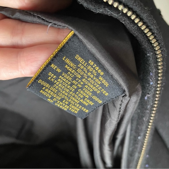 Marvin Richards New York Wool Belted Coat Black Womens Size XL - Picture 6 of 7